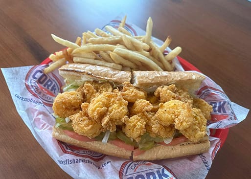 Cork's Cajun Fried Fish and Shrimp